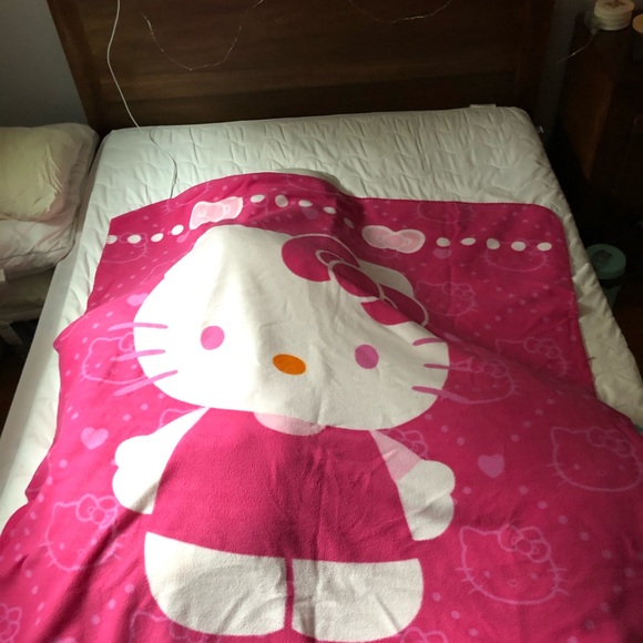Bedding Hello Kitty Pillow And Blanket Set Poshmark